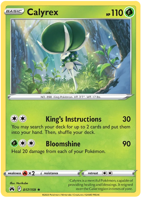 Calyrex Crown Zenith Pokemon Card Single