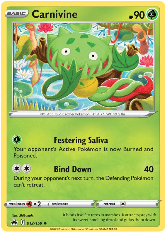 Carnivine Crown Zenith Pokemon Card Single