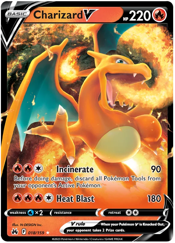 Charizard V Crown Zenith Pokemon Card Single