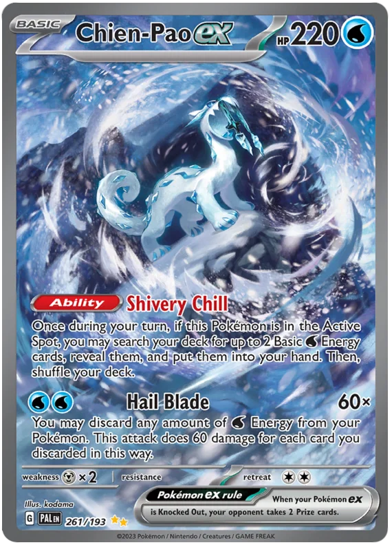 Chien-Pao ex Special Illustration Rare Paldea Evolved Single Pokemon Card