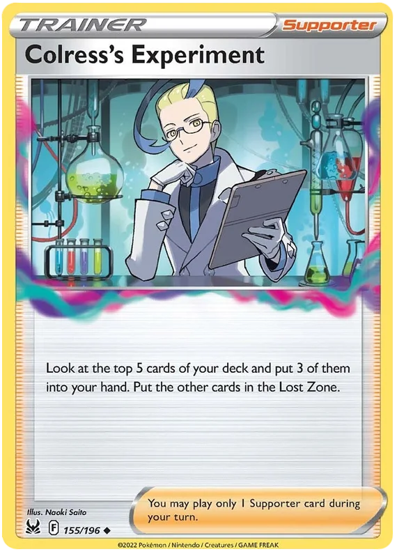 Colress's Experiment Lost Origin Pokemon Single Card 155/196