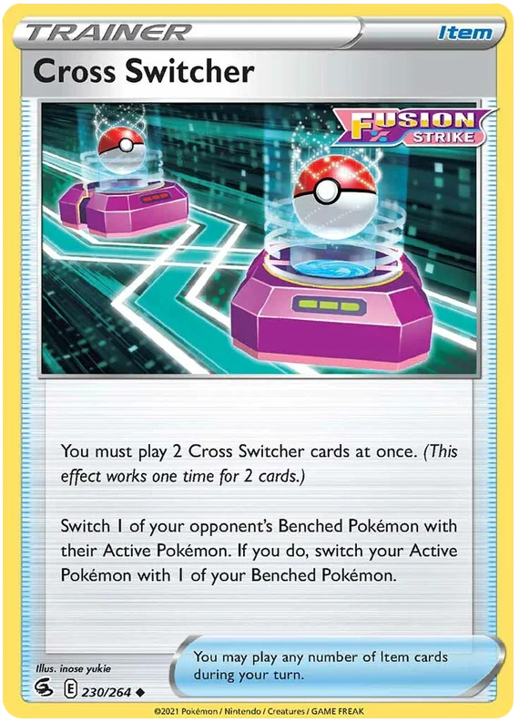 Cross Switcher Fusion Strike Pokemon Card Singles 230/264