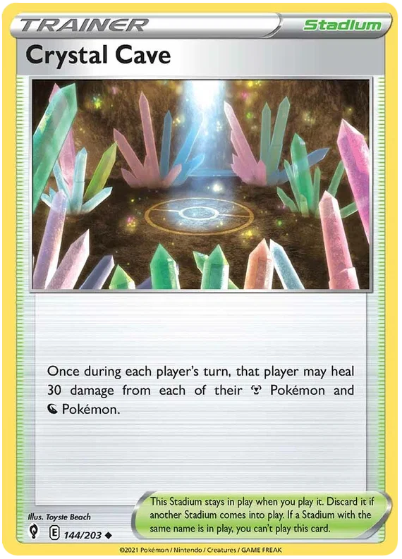 Crystal Cave 144/203 - Pokemon TCG Evolving Skies card