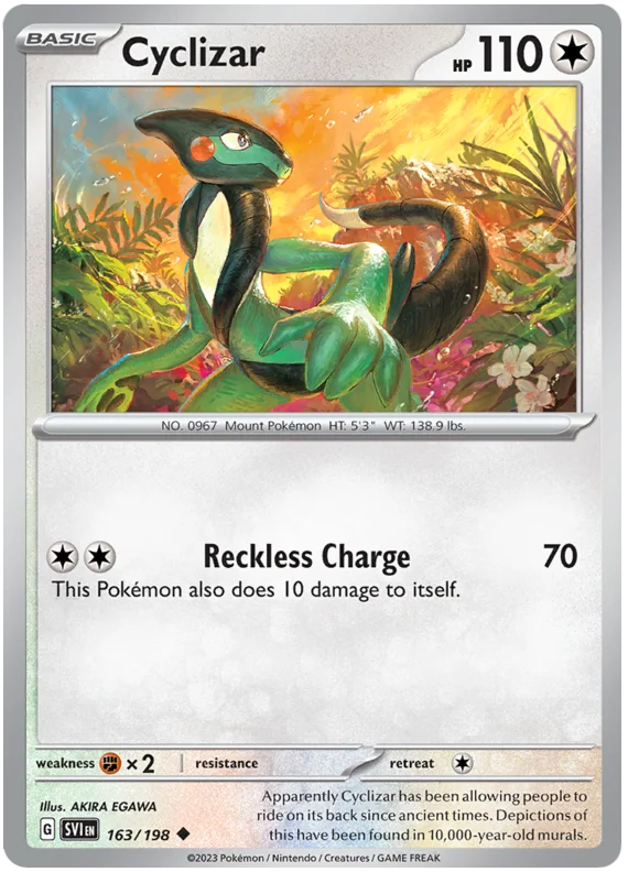 Cyclizar 163 Scarlet & Violet Base Set Pokemon Card Single