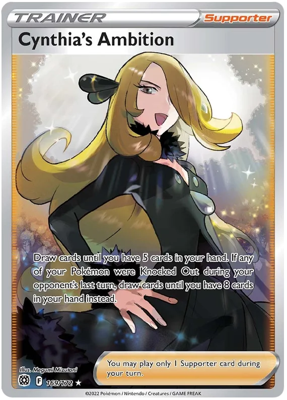 Cynthia's Ambition Brilliant Stars Pokemon Card Singles 169/172