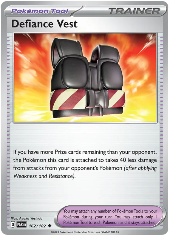 Defiance Vest Paradox Rift Single Pokemon Card 162/182