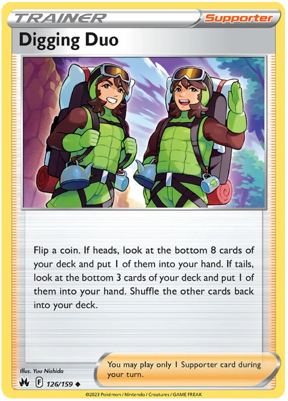 Digging Duo Crown Zenith Pokemon Card Single