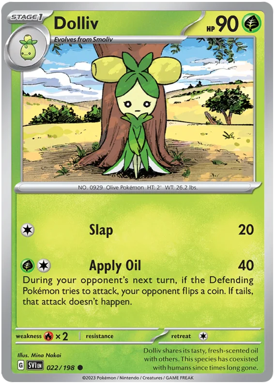 Dolliv Scarlet & Violet Base Set Pokemon Card Single