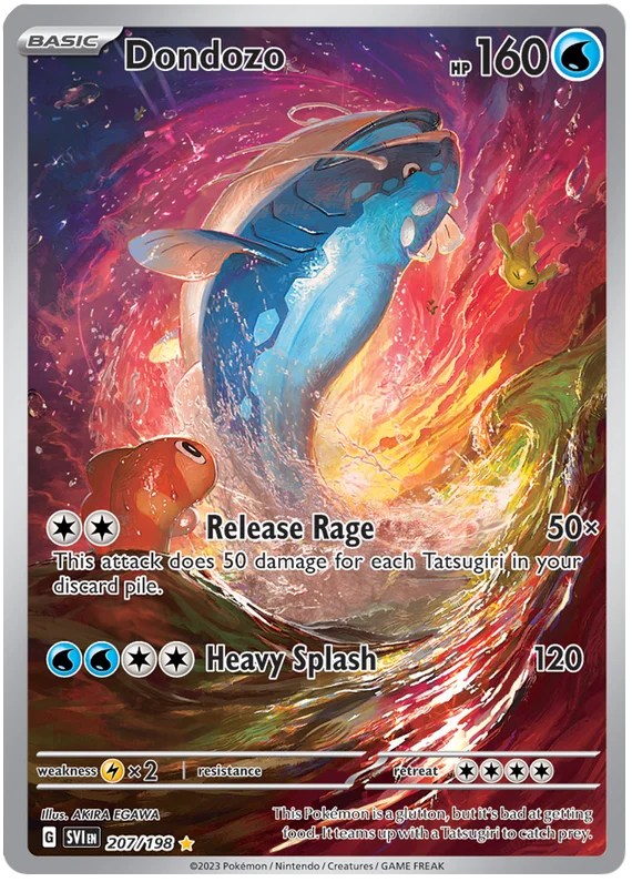 Dondozo Illustration Rare Scarlet & Violet Base Set Pokemon Card Single