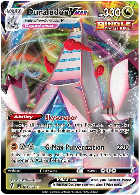 Duraludon VMAX 123/203 - Pokemon TCG Evolving Skies card