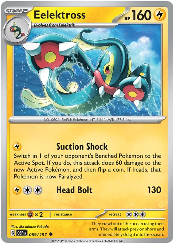EElektross Obsidian Flames Single Pokemon Card