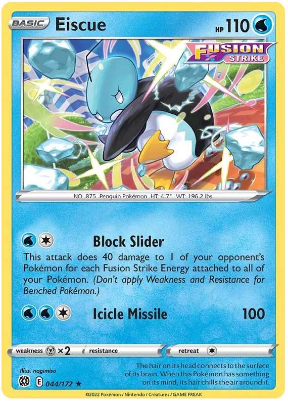 Eiscue Brilliant Stars Pokemon Card Singles 044/172