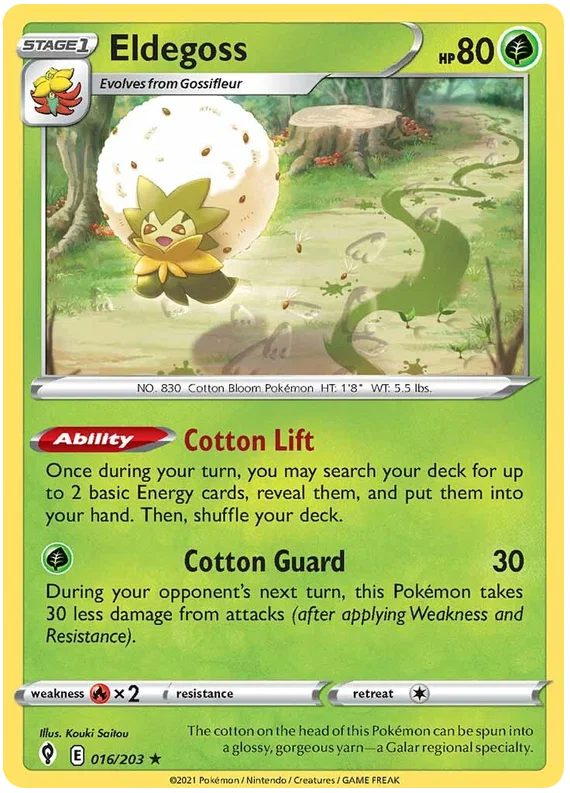 Eldegoss 016/203 - Pokemon TCG Evolving Skies card