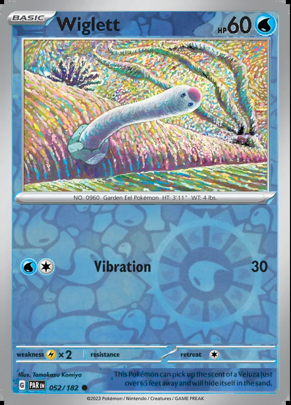Wiglett 052/182, Paradox Rift, Reverse Holo, representative matte composite