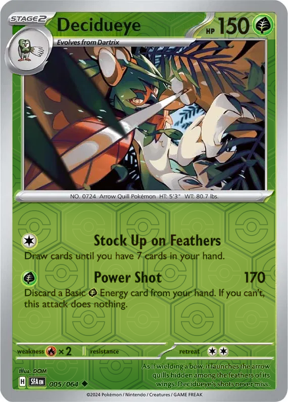 Decidueye SFA EN 005/064 Reverse Holo