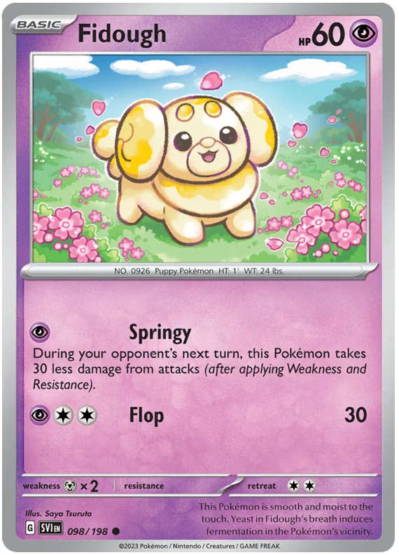 Fidough 098 Scarlet & Violet Base Set Pokemon Card Single