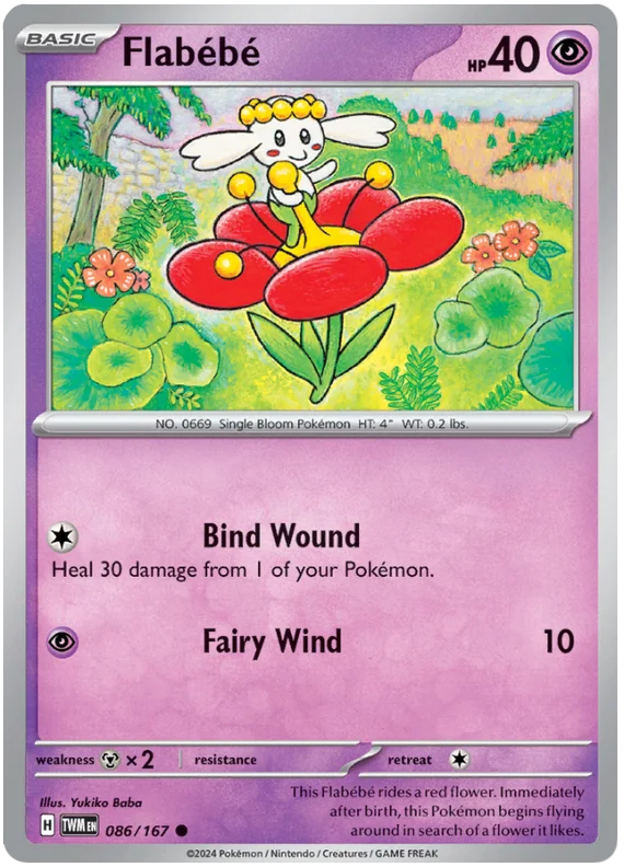 Flabebe Twilight Masquerade Pokemon Single 086/167