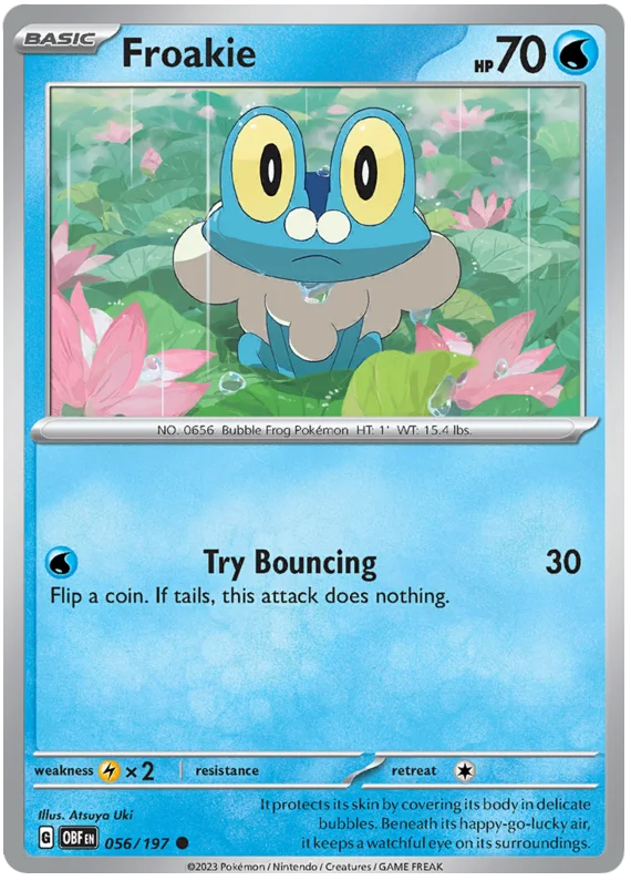 Froakie Obsidian Flames Single Pokemon Card
