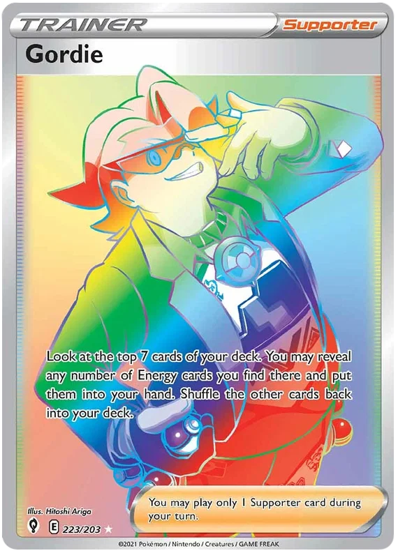 Gordie (Secret) 223/203 - Pokemon TCG Evolving Skies card