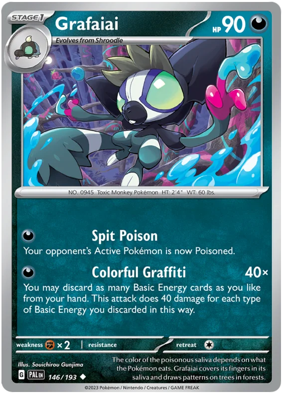 Grafaiai Paldea Evolved Single Pokemon Card
