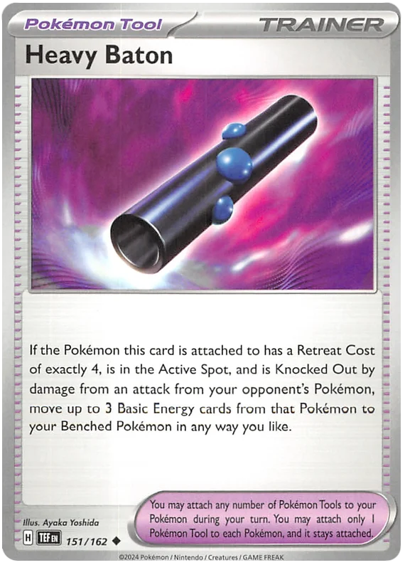 Heavy Baton Temporal Forces Pokemon Single 151/162