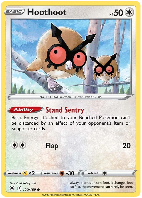 Hoothoot Astral Radiance Pokemon Card Singles 120/189