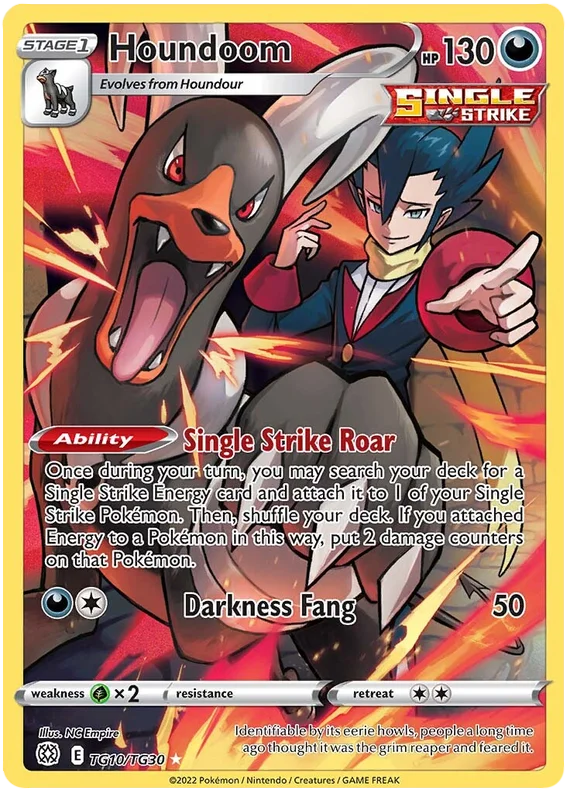 Houndoom Brilliant Stars Trainer Gallery Pokemon Card Singles TG10/TG30