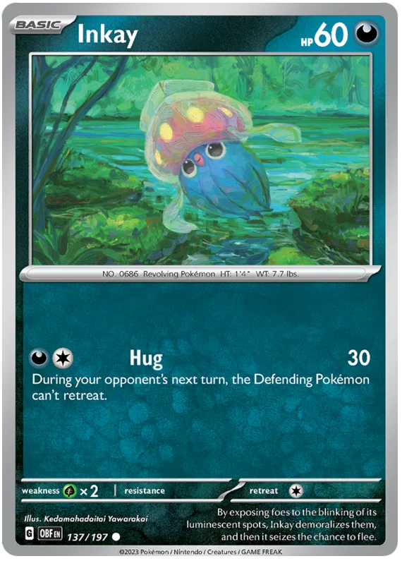 Inkay Obsidian Flames Single Pokemon Card