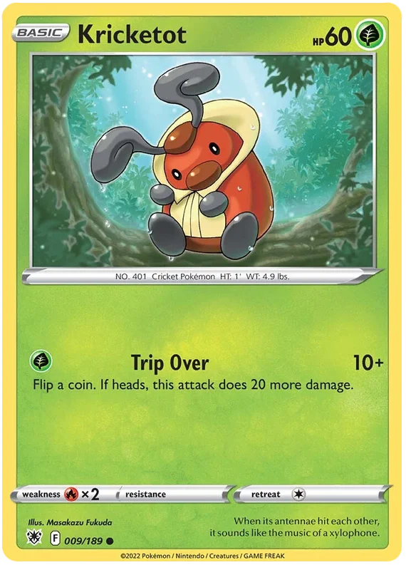 Kricketot Astral Radiance Pokemon Card Singles 009/189