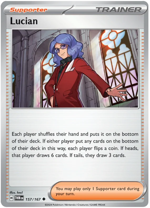 Lucian Twilight Masquerade Pokemon Single 157/167