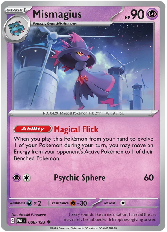 Mismagius Paldea Evolved Single Pokemon Card