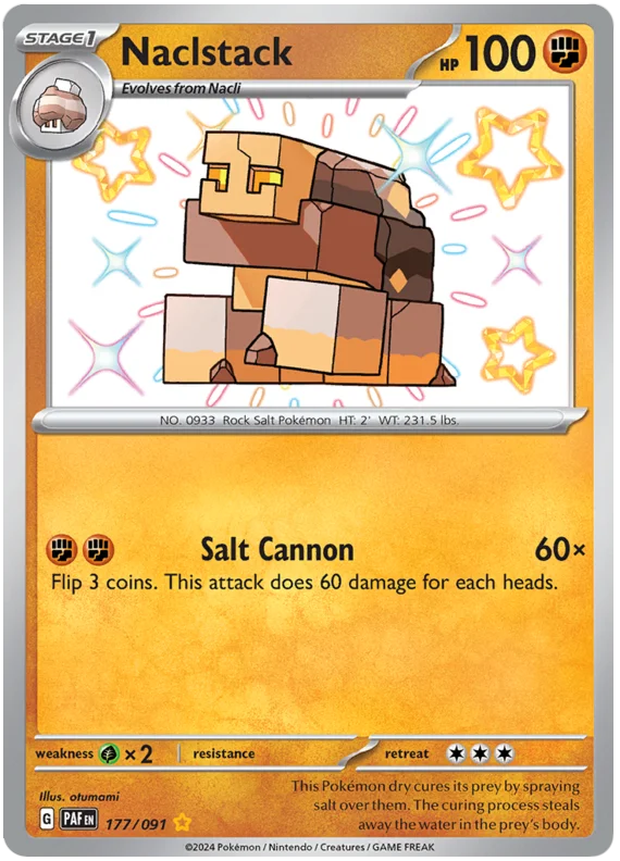 Naclstack Paldean Fates Pokemon Card Single 177/091