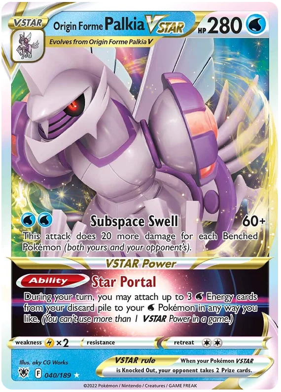 Origin Forme Palkia VSTAR Astral Radiance Pokemon Card Singles 040/189