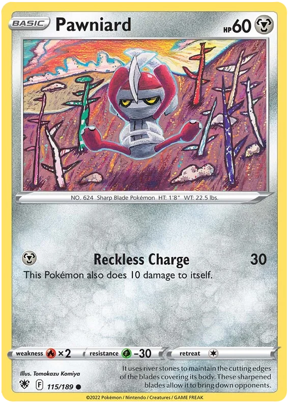 Pawniard Astral Radiance Pokemon Card Singles 115/189
