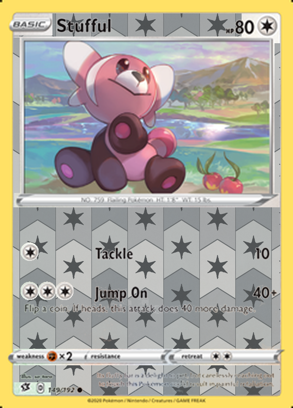 Stufful 149/192, Rebel Clash, Reverse Holo finish, representative matte composite