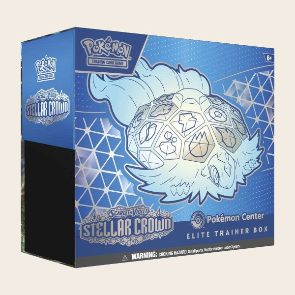 Pokémon Center Stellar Crown Elite Trainer Box featuring Terapagos