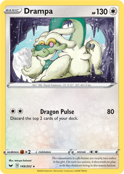 Drampa - Sword & Shield 149/202 Pokémon card