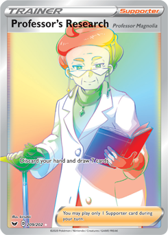 Professor's Research - Sword & Shield 209/202 Pokémon card