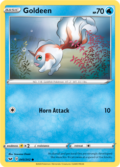 Goldeen - Sword & Shield 045/202 Pokémon card
