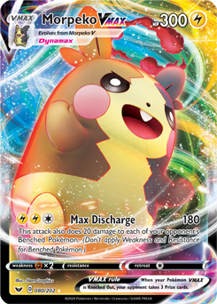 Morpeko VMAX - Sword & Shield 080/202 Pokémon card