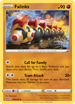 Falinks - Rebel Clash 109/192 Pokémon card
