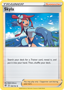 Skyla - Rebel Clash 166/192 Pokémon card