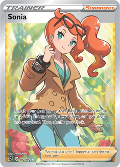 Sonia - Rebel Clash 192/192 Pokémon card