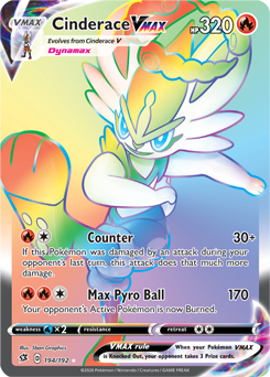Cinderace VMAX - Rebel Clash 194/192 Pokémon card