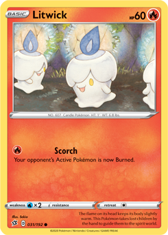 Litwick - Rebel Clash 031/192 Pokémon card
