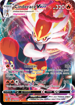 Cinderace VMAX - Rebel Clash 036/192 Pokémon card