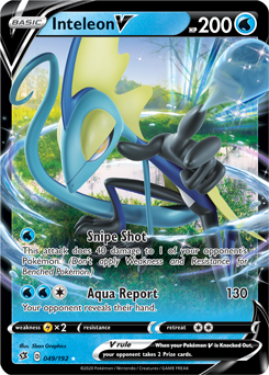 Inteleon V - Rebel Clash 049/192 Pokémon card