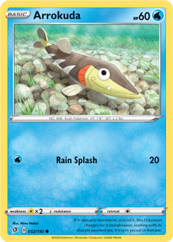 Arrokuda - Rebel Clash 052/192 Pokémon card