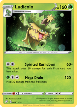 Ludicolo - Rebel Clash 009/192 Pokémon card
