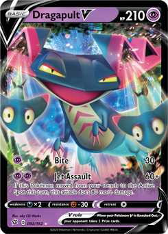 Dragapult V - Rebel Clash 092/192 Pokémon card